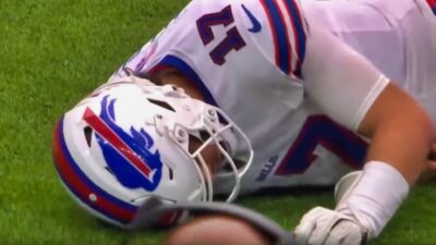 Josh Allen on ground