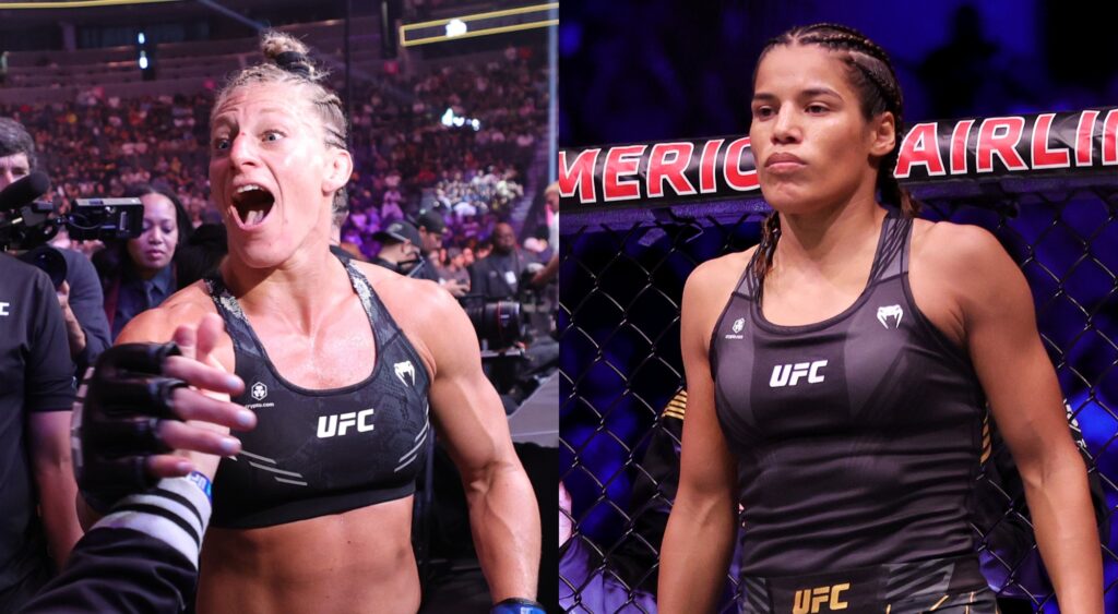 Kayla Harrison and Julianna Pena trash talk