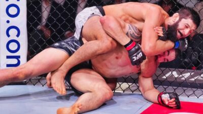 Khamzat Chimaev breaks Robert Whitaker's jaw