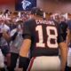 Kirk Cousins in locker room with teammates