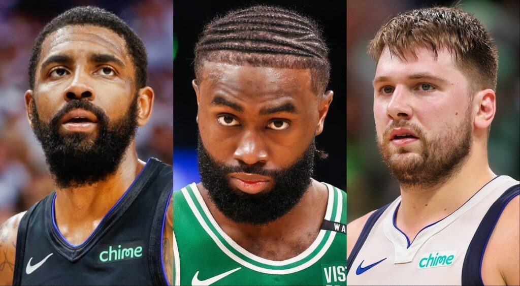 Jaylen Brown Divides Social Media with Luka Doncic and Kyrie Irving Music Comparison.