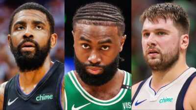 Jaylen Brown Divides Social Media with Luka Doncic and Kyrie Irving Music Comparison.