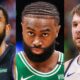 Jaylen Brown Divides Social Media with Luka Doncic and Kyrie Irving Music Comparison.