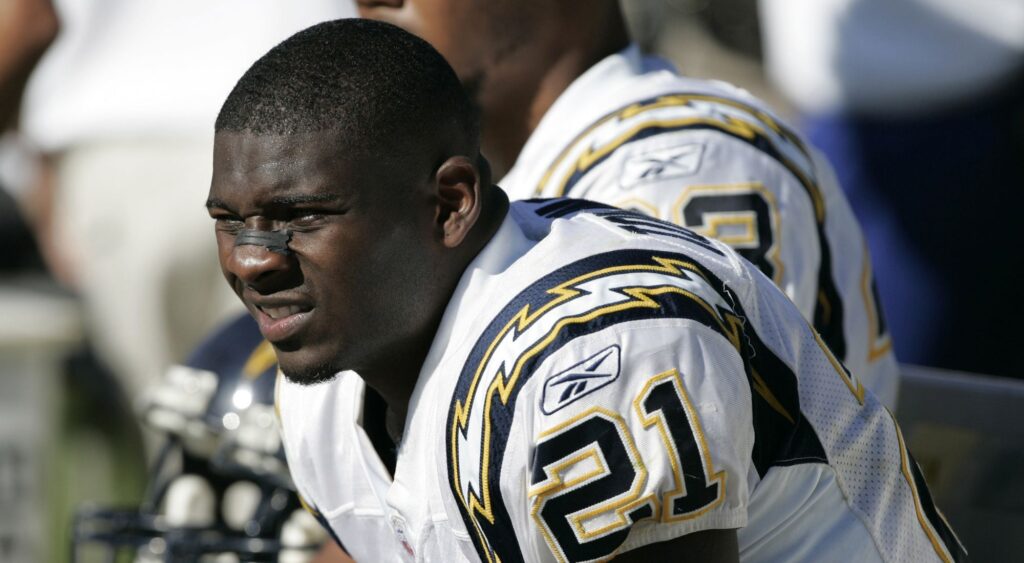 LaDainian Tomlinson on the sidelines