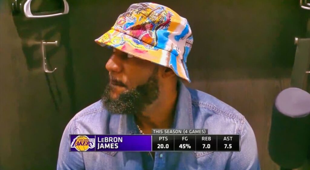 LeBron James from a video clip