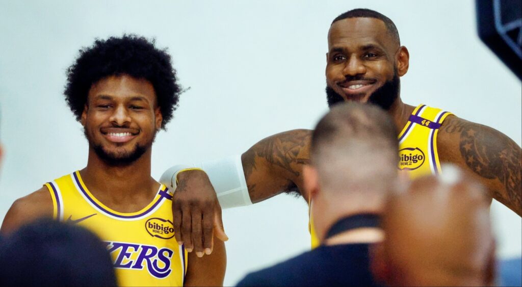 LeBron James And Bronny James Became The First Father-Son Duo To Play Together For The Same NBA Team