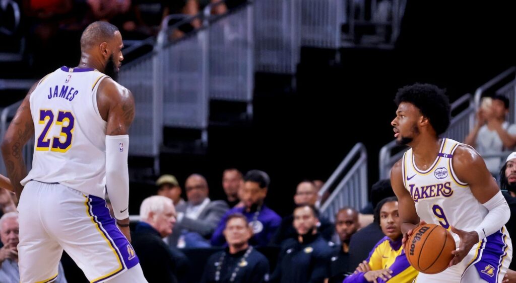 Fans share hilarious nicknames for LeBron James and Bronny after their first on-court pairinh