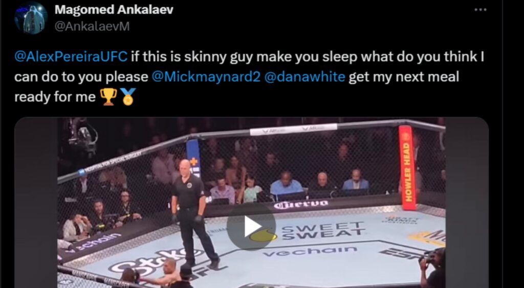 Magomed Ankalaev Mocks Alex Pereira And Israel Adesanya