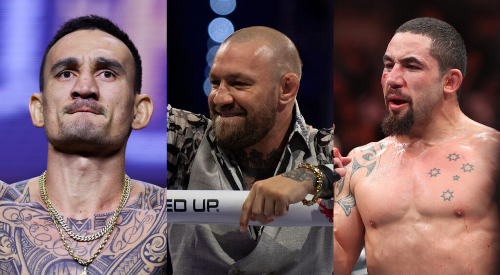 Conor McGregor Wagers $500,000 on Max Holloway and Robert Whittaker