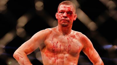 Nate Diaz shows his disappointment at BMF contenders