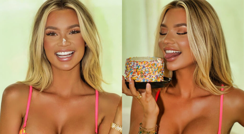 PHOTOS: Former Dallas Cowboys Cheerleader Alexa Collins Shares Eye-Popping G-String Birthday Pictures From Her Couch