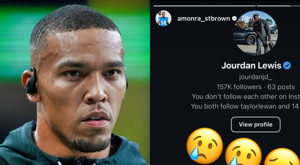 PHOTO: Amon-Ra St. Brown Exposes Cry-Baby Dallas Cowboys Player For Sliding In His DMs With Vulgar Message After Blowout Loss To Lions