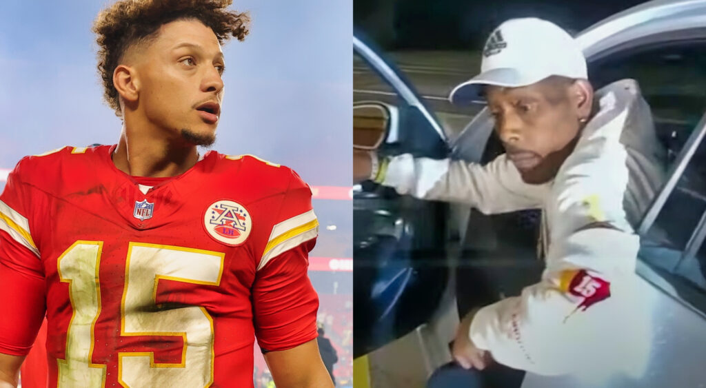 Photos of Patrick Mahomes and Patrick Mahomes Sr.