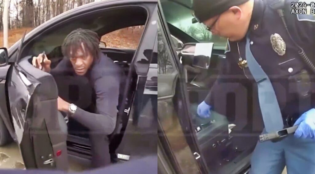 Rajon Rondo pulled over by police and has his car searched.