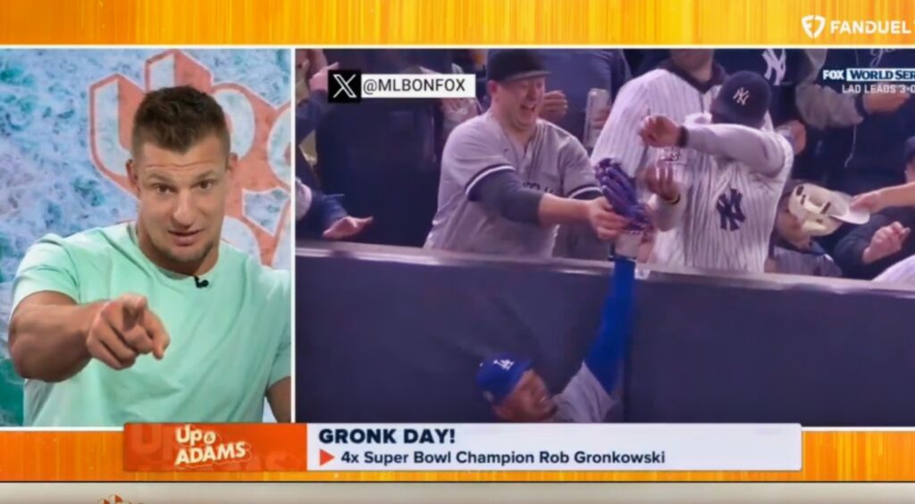 Rob Gronkowski on ESPN talking about Yankees fan