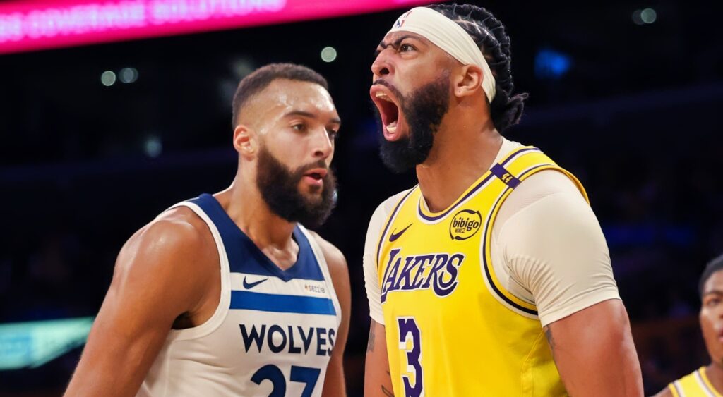 Anthony Davis criticized Rudy Gobert after the Lakers' season opener