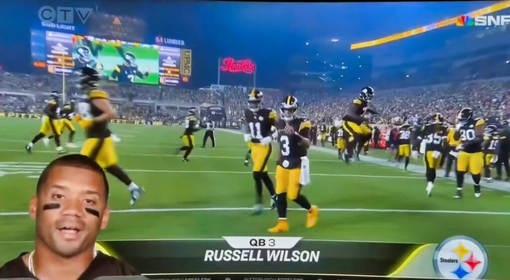 Russell Wilson's SNF player intro.