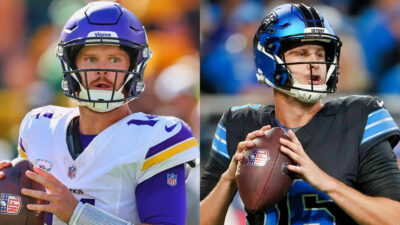 Minnesota Vikings Sam Darnold and Detroit Lions Jared Goff