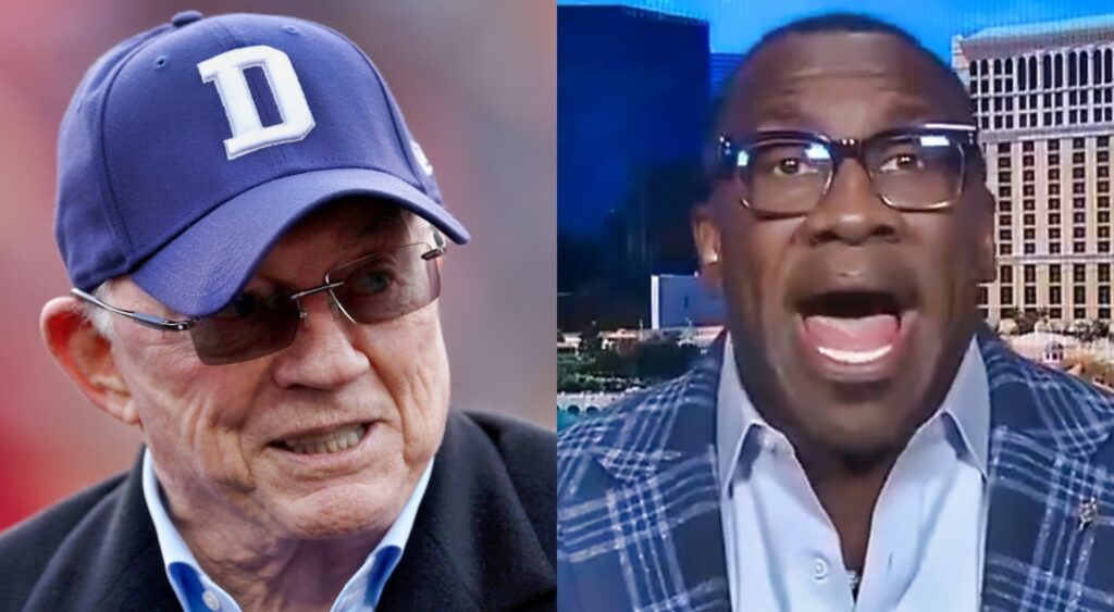 Shannon Sharpe on ESPN and Jerry Jones in Cowboy shat