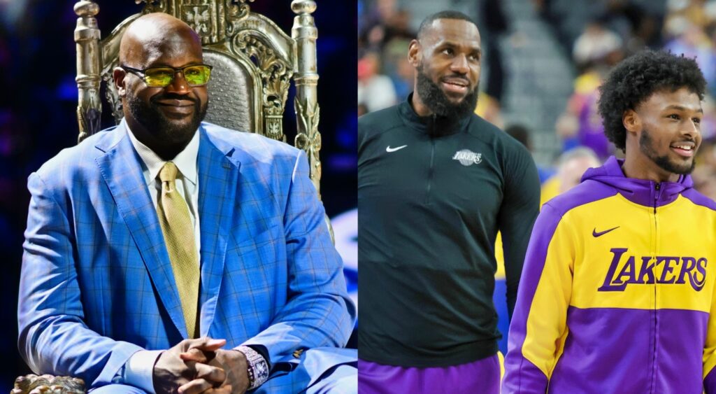 Shaquille O’Neal Jealous Of LeBron And Bronny Making History In NBA