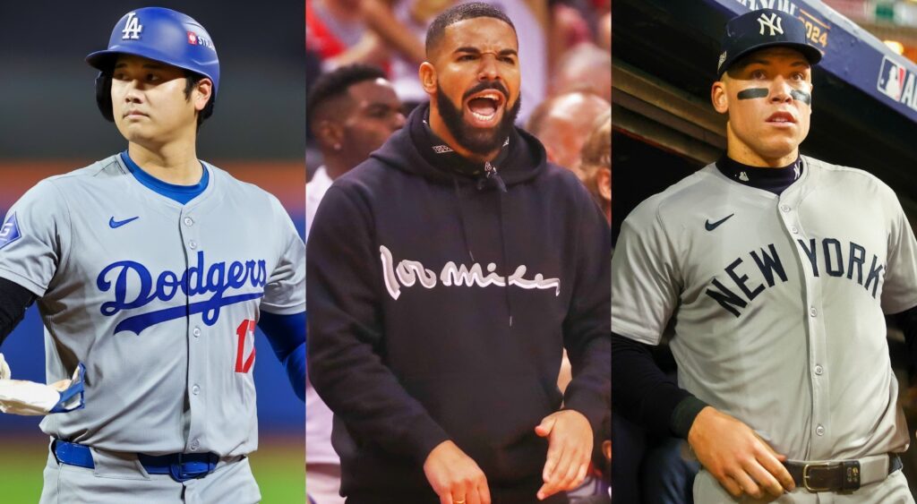 Shohei Ohtani, Drake, and Aaron Judge