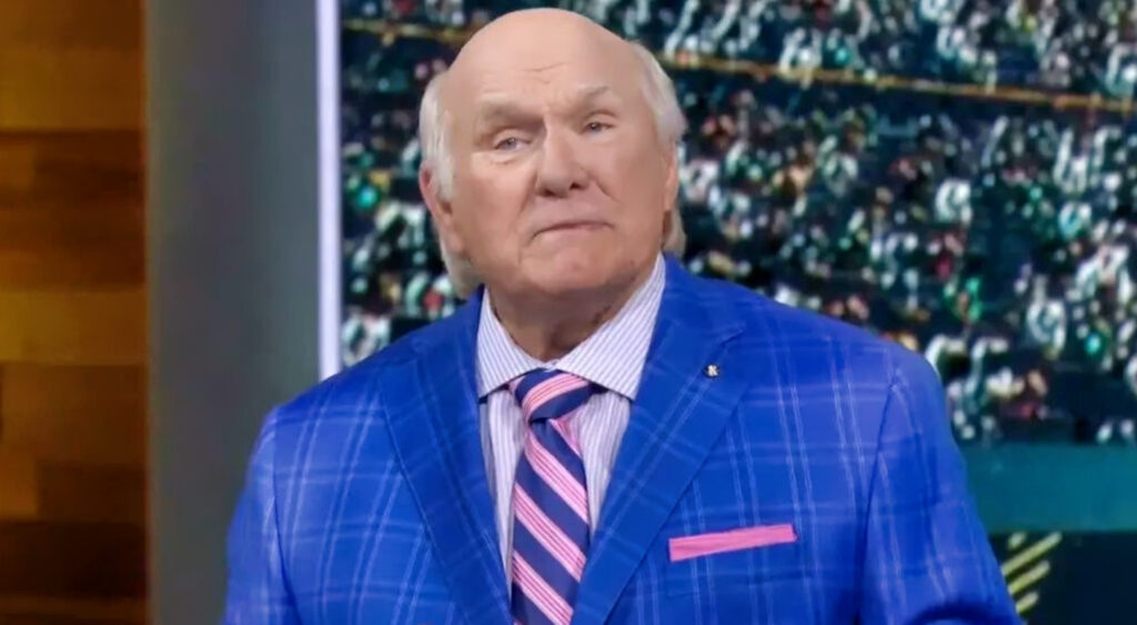 Terry Bradshaw in blue suit