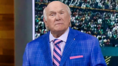 Terry Bradshaw in blue suit