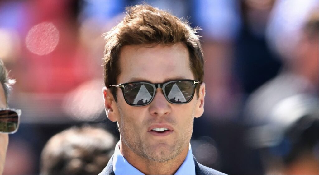 Tom Brady's potential transition from broadcasting to part ownership with the Las Vegas Raiders