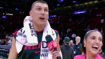 Tyler Herro Hilariously Got Distracted By A Fight In The Stands