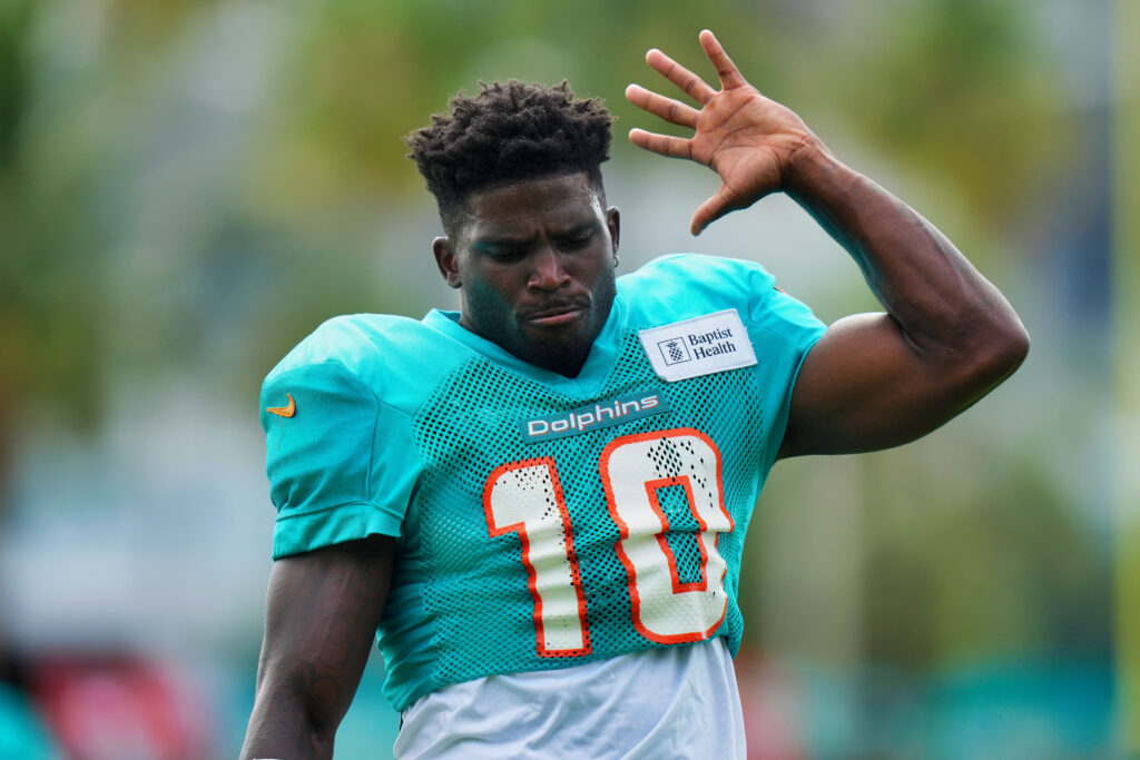 Tyreek Hill's poor performance for the Dolphins 