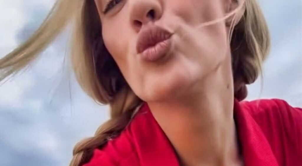 VIDEO: Paige Spiranac Turned Heads With A Close-Up In Her Tight All-Red Romper On The Golf Course