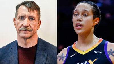 Photos of Viktor Bout and Brittney Griner