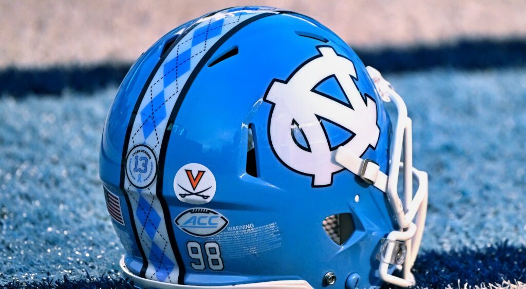 UNC football helmet. UNC wide receiver Tyree Craft tragically dies at 23