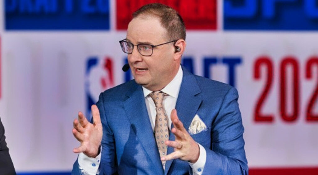 Photo of Adrian Wojnarowski for article on Shams Charania