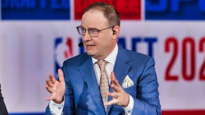 Photo of Adrian Wojnarowski for article on Shams Charania