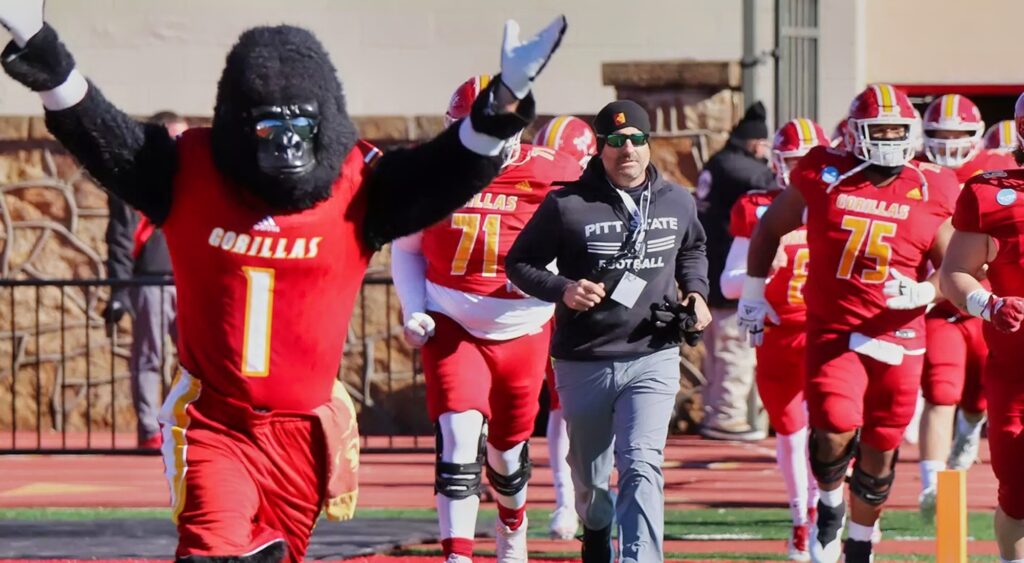 Pittsburgh State Gorillas prior to a home game