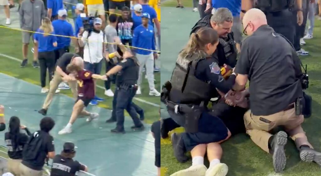 ASU fan getting arrested during game vs. BYU