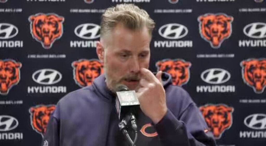 VIDEO: Bears HC Matt Eberflus Had The Worst Explanation When Asked About His Embarrassing Clock Mismanagement That Cost His Team A Chance At Beating The Lions On Thanksgiving