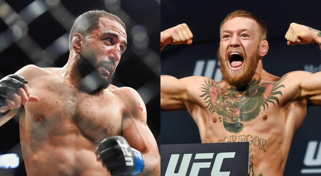 Belal Muhammad and Conor McGregor engages in verbal confrontation