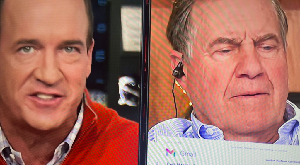 Peyton Manning and Bill Belichick on 'ManningCast'