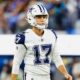 Brandon Aubrey of the Dallas Cowboys at SoFi Stadium on October 16, 2023 in Inglewood, California.