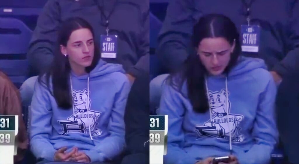 Caitlin Clark at the Butler basketball game