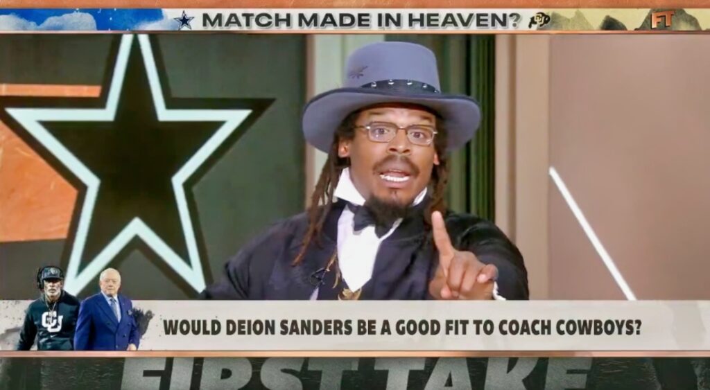 Cam NEwto Talking about where Deion Sanders should go next