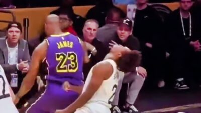 Cameras Caught Collin Sexton's Hilarious Flop On LeBron James During Lakers-Jazz Game