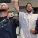 Stephen Curry mimicking Jayson Tatum's celebration