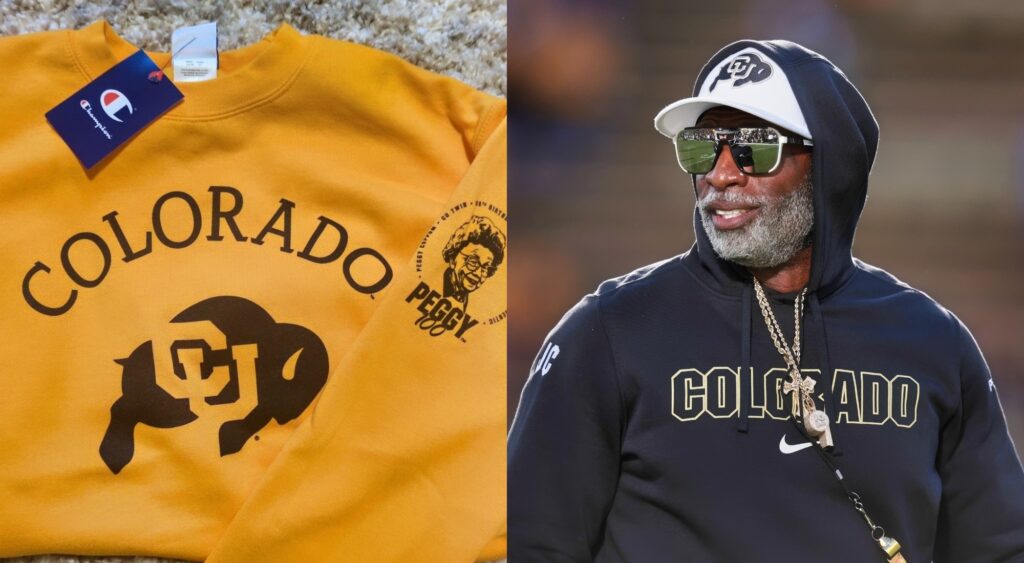 Head coach Deion Sanders of the Colorado Buffaloes