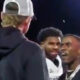 Deion Sanders Jr. confronting ball boy