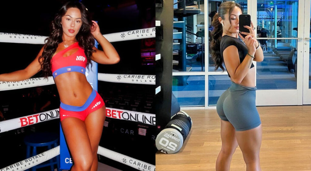 Photos of Delia Sylvain in the ring and in the gym