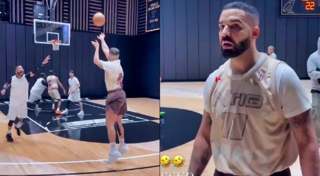 Basketball fans made funny jokes after seeing Canadian rapper Drake play at the OVO court