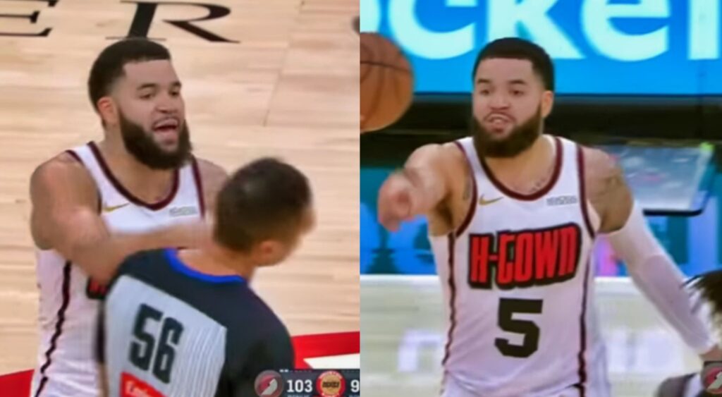 Fred VanVleet slams refeeres